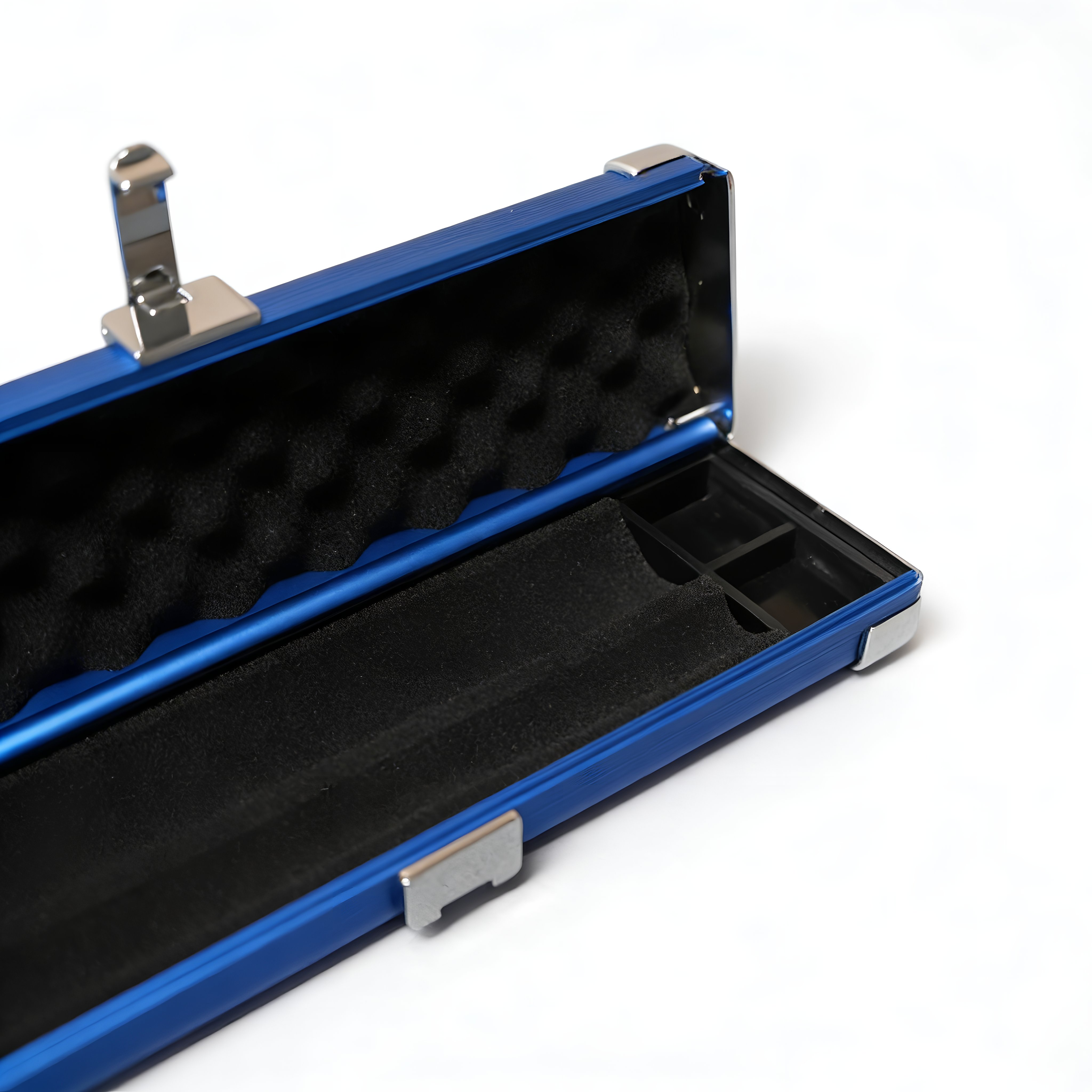 Aluminium 2 Slot 3/4 Cue Case – Blue