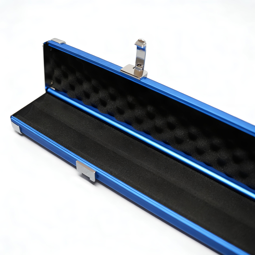 Aluminium 2 Slot 3/4 Cue Case – Blue
