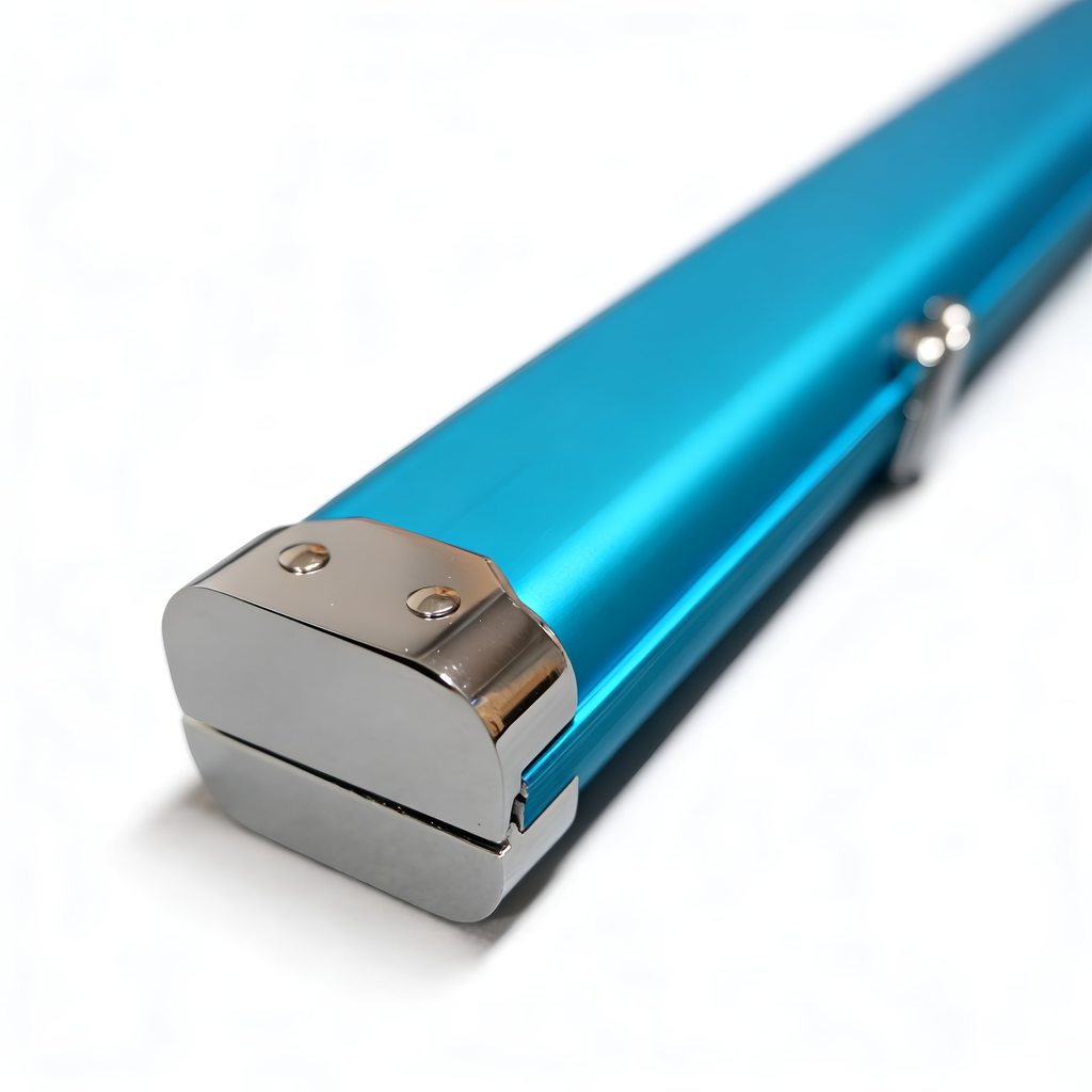 Aluminium 2 Slot 1 Piece Cue Case – Blue