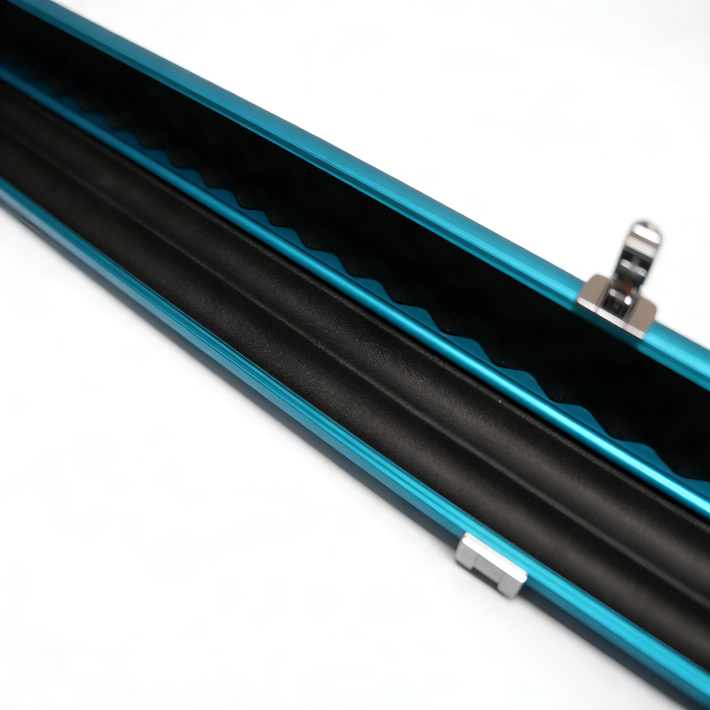Aluminium 2 Slot 1 Piece Cue Case – Blue
