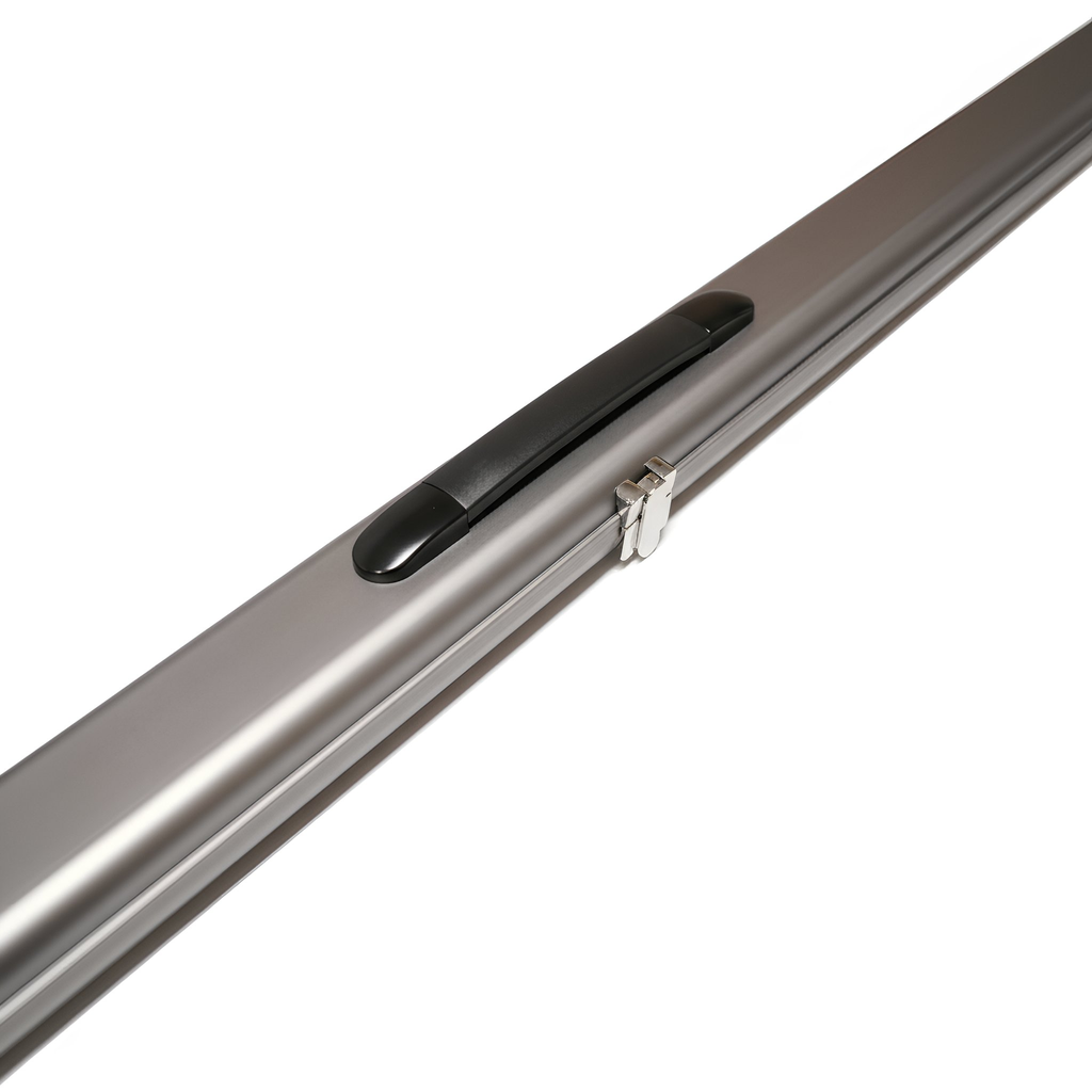 Aluminium 2 Slot 1 Piece Cue Case – Gunmetal