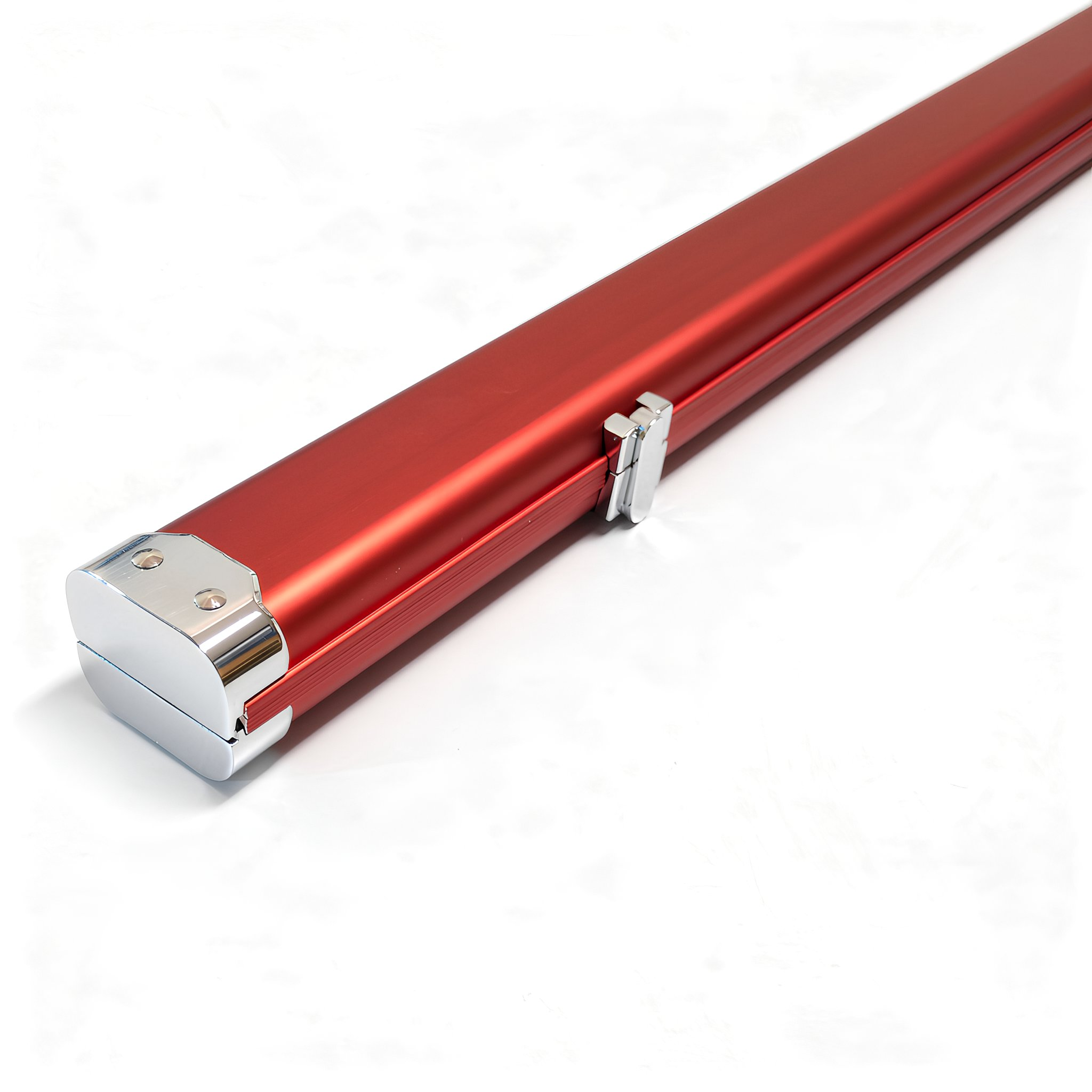 Aluminium 2 Slot 1 Piece Cue Case – Red